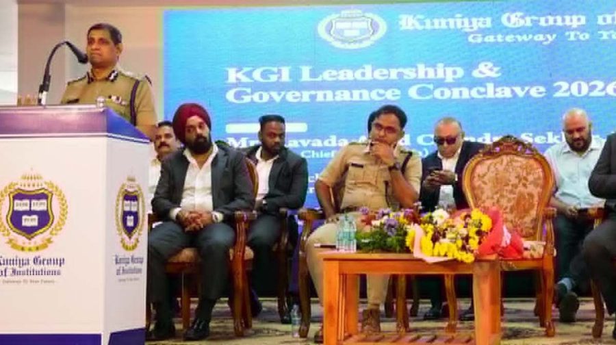 കെ.ജി.ഐ 'ലീഡര്‍ഷിപ്പ് ആന്‍ഡ് ഗവേണന്‍സ് കോണ്‍ക്ലേവ് 2026' കേരള ഡി.ജി.പി ശ്രീ. രവാഡ ആസാദ് ചന്ദ്രശേഖര്‍ ഉദ്ഘാടനം ചെയ്യുന്നു.