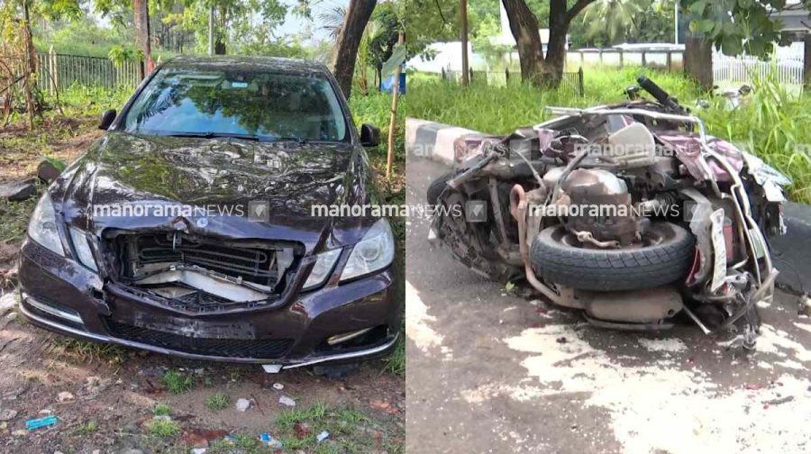 cheranalloor-car-scooter-accident