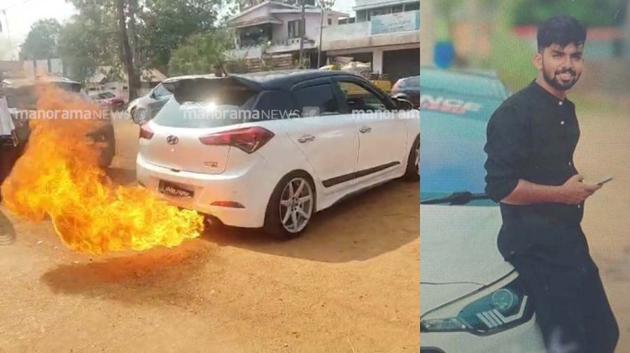 kollam-car-fire-2