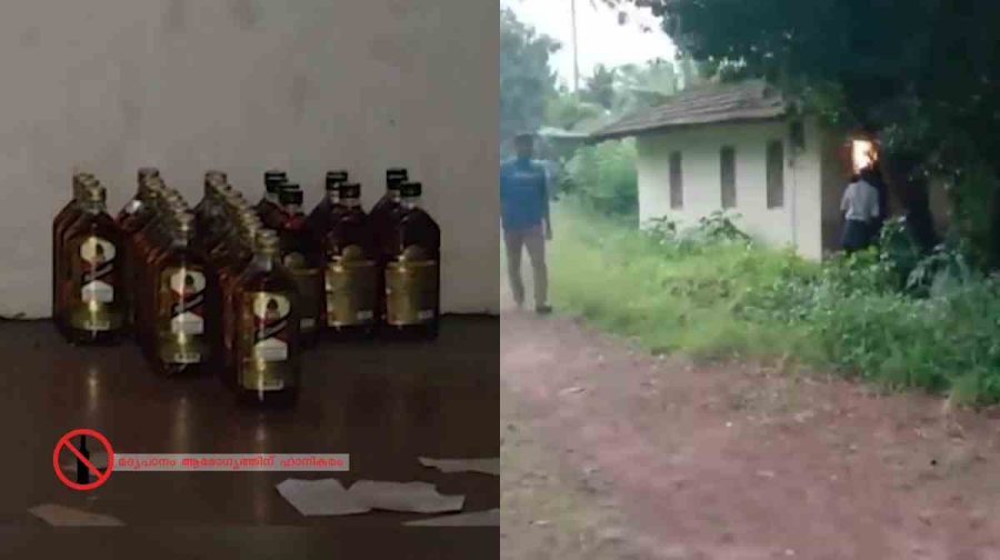 thamarassery-raid-liquor-and-bullets-seized