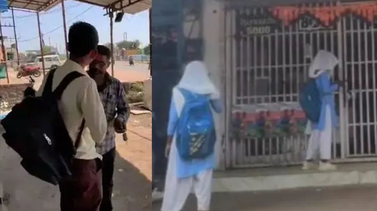 സാർ, ഏക് പൈന്റ് ദേതോ...; യൂണിഫോമിട്ട്, ബാഗ് തൂക്കി മദ്യം വാങ്ങാനെത്തി സ്കൂള്‍ വിദ്യാർഥി യൂണിഫോമിട്ട് മദ്യം വാങ്ങാനെത്തിയ സ്കൂൾ വിദ്യാർഥിയുടെ റീൽ സമൂഹമാധ്യമങ്ങളിൽ വ്യാപകമായി പ്രചരിക്കുന്നു. മദ്ധ്യപ്രദേശിലെ ദാമോ ജില്ലയിലാണ് സംഭവം. യൂണിഫോമിൽ സ്കൂൾ ബാഗൂം - 1