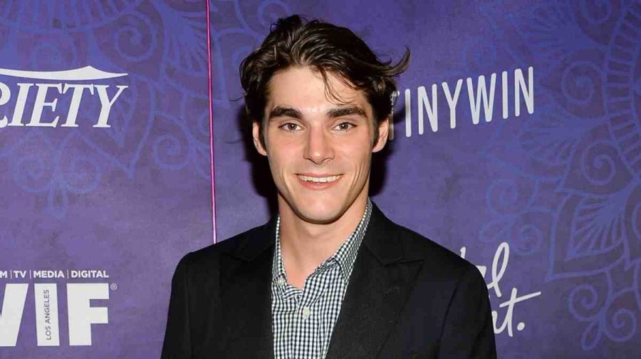 FILE - RJ Mitte arrives at the Variety and Women in Film's pre-Emmy celebration on Aug. 23, 2014, at Gracias Madre in West Hollywood, Calif. (Photo by Evan Agostini/Invision/AP, File)