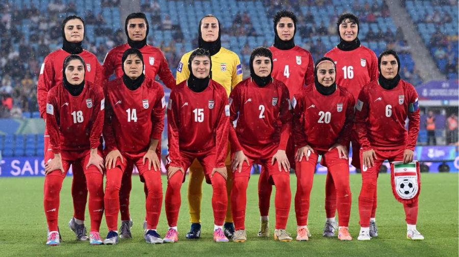 Iran players pose prior to the AFC Women’s Asian Cup Group A match between Iran and Philippines at Gold Coast Stadium on the Gold Coast, Australia, March 8, 2026. Dave Hunt/AAP Image/via REUTERS ATTENTION EDITORS - THIS IMAGE WAS PROVIDED BY A THIRD PARTY. NO RESALES. NO ARCHIVE. AUSTRALIA OUT. NEW ZEALAND OUT. NO COMMERCIAL OR EDITORIAL SALES IN NEW ZEALAND. NO COMMERCIAL OR EDITORIAL SALES IN AUSTRALIA. EDITORIAL USE ONLY.