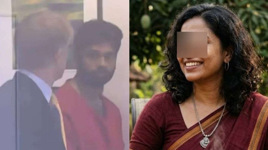 1. പ്രതിയെ കൊടതിയില്‍ ഹാജരാക്കിയപ്പോഴുള്ള ചിത്രം  (ഫോട്ടോ ക്രെഡിറ്റ്: X/@M9USA). 2. എഐ ചിത്രം