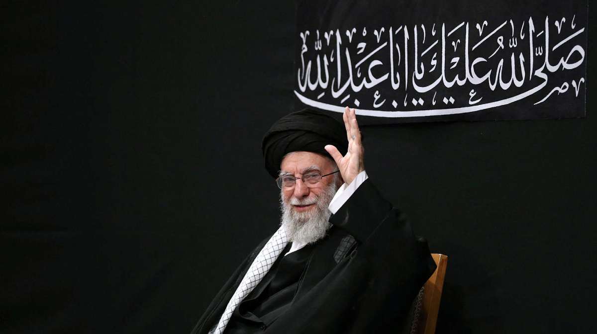 Iran's Supreme Leader Ayatollah Ali Khamenei attends a ceremony to mark Ashura, the holiest day on the Shi'ite Muslim calendar, in Tehran, Iran, July 5, 2025. Office of the Iranian Supreme Leader/WANA (West Asia News Agency)/Handout via REUTERS ATTENTION EDITORS - THIS PICTURE WAS PROVIDED BY A THIRD PARTY. 