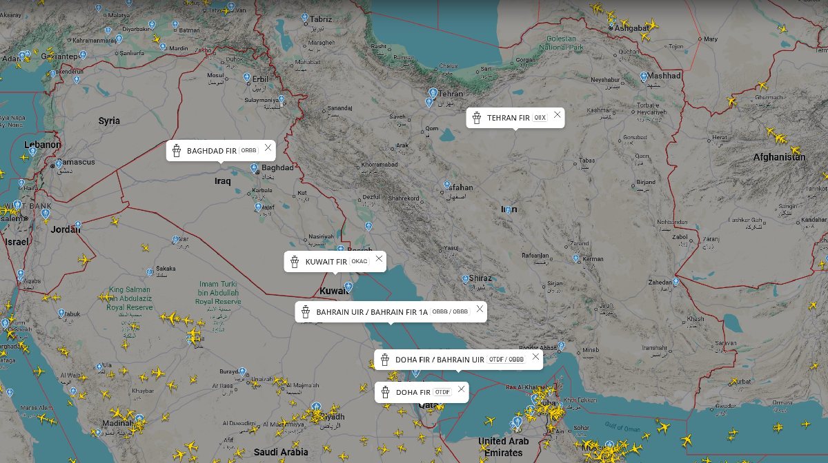 US IRAN War Gulf Countries Close Airspace Closures Amidst Iran Attacks US IRAN War Gulf Countries Close Airspace Closures Amidst Iran Attacks