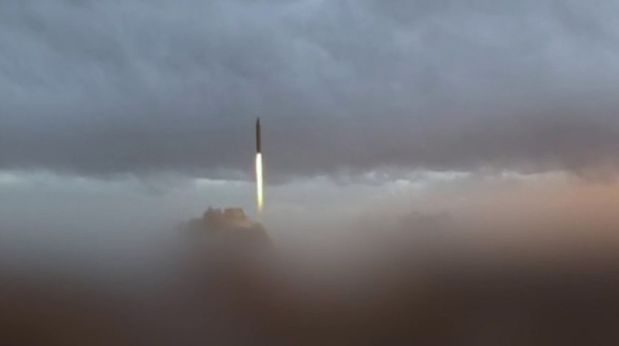 This video grab taken from handout footage released by the Iranian Revolutionary Guard Corps (IRGC) on March 12, 2026, shows what it says was the "launch of wave #41 of Iranian missiles". Iran's Revolutionary Guards said on March 12, they had targeted Israel as well as US sites in the United Arab Emirates, Iraq and Kuwait. The Middle East war, triggered on February 28 by American-Israeli attacks on Iran, is hampering the global economy's supply of oil and weakening production capacity. (Photo by Iran's Islamic Revolutionary Guard Corps (IRGC) / AFP) / - Israel OUT / RESTRICTED TO EDITORIAL USE - MANDATORY CREDIT AFP -  SOURCE: SEPAHNEWS.COM - DISTRIBUTED AS A SERVICE TO CLIENTS - NO RESALE - NO ACCESS ISRAEL MEDIA/PERSIAN LANGUAGE TV STATIONS OUTSIDE IRAN/ STRICTLY NO ACCESS BBC PERSIAN/ VOA PERSIAN/ MANOTO-1 TV/ IRAN INTERNATIONAL/RADIO FARDA - AFP IS NOT RESPONSIBLE FOR ANY DIGITAL ALTERATIONS TO THE PICTURE'S EDITORIAL CONTENT / 