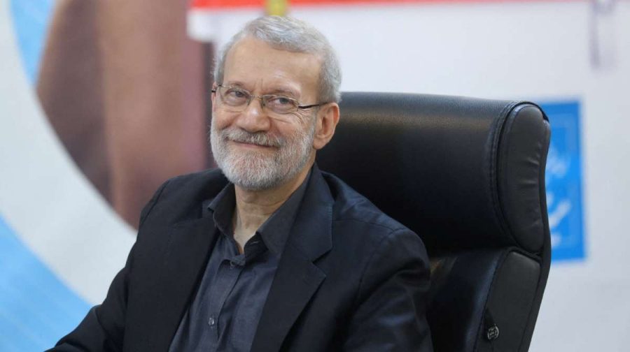 FILE PHOTO: Ali Larijani, former chairman of the parliament of Iran, reacts as he registers as a candidate for the presidential election at the Interior Ministry, in Tehran, Iran May 31, 2024. Majid Asgaripour/WANA (West Asia News Agency) via REUTERS ATTENTION EDITORS - THIS PICTURE WAS PROVIDED BY A THIRD PARTY/File Photo