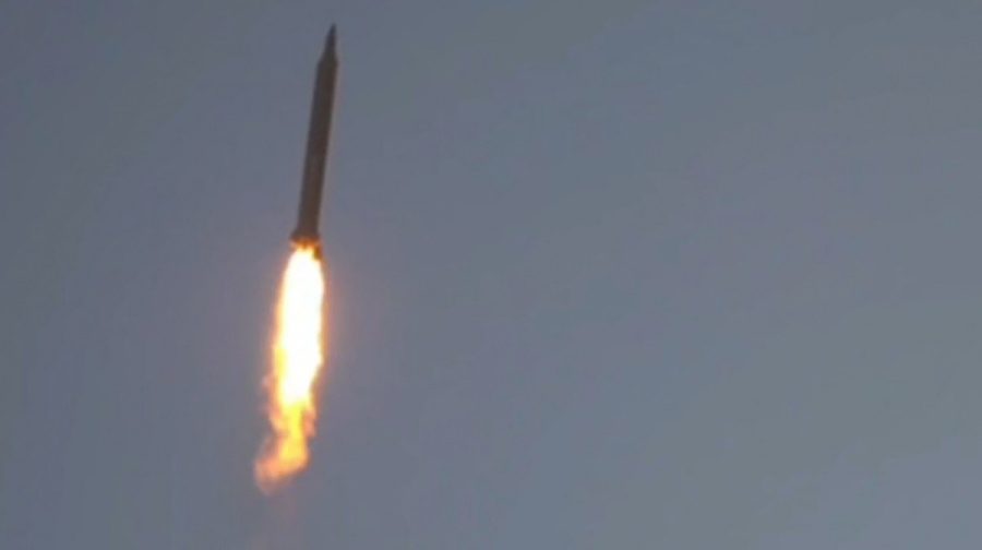 This video grab taken from handout footage released by the Iranian Revolutionary Guard Corps (IRGC) on March 21, 2026, appears to show what it describes as the launch of  the 72nd wave  of missiles carried out against Israeli targets and the US Army s Fifth Fleet. On February 28, Israel and the United States launched strikes on Iran killing its supreme leader and triggering a war that spread across the Middle East and unleashed chaos across global markets and sent oil prices soaring. (Photo by SEPAHNEWS.COM / AFP) / Israel OUT - XGTY / RESTRICTED TO EDITORIAL USE - MANDATORY CREDIT AFP -  SOURCE: SEPAHNEWS.COM  - NO MARKETING - NO ADVERTISING CAMPAIGNS  - DISTRIBUTED AS A SERVICE TO CLIENTS - NO RESALE - NO ACCESS ISRAEL MEDIA/PERSIAN LANGUAGE TV STATIONS OUTSIDE IRAN/ STRICTLY NO ACCESS BBC PERSIAN/ VOA PERSIAN/ MANOTO-1 TV/ IRAN INTERNATIONAL/RADIO FARDA - AFP IS NOT RESPONSIBLE FOR ANY DIGITAL ALTERATIONS TO THE PICTURE'S EDITORIAL CONTENT
--Attention editors: AFP covers the war in the Middle East through its extensive regional network, including bureaus in Tehran, Jerusalem, and several neighboring countries. Since the start of the conflict, journalists have been working under increasingly restrictive conditions. Authorities in several countries have limited reporters' movements, photo and live video coverage from sensitive locations. Some governments and armed groups have banned images of missile or drone strikes and other security-related sites. / 