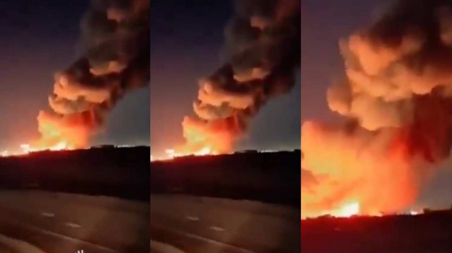 fire-kuwait-airport-drone-attack