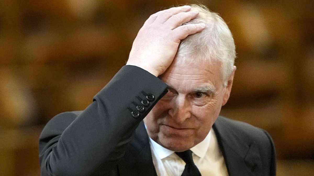 (FILES) Britain's Prince Andrew, Duke of York attends a Requiem Mass, a Catholic funeral service, for the late Katharine, Duchess of Kent, at Westminster Cathedral in London on September 16, 2025. King Charles III will strip his younger brother Andrew of his royal titles and oust him from his long-term residence on the Windsor estate, the palace said on October 30, 2025, the latest fallout to hit the scandal-plagued royal over the Jeffrey Epstein affair. (Photo by Aaron Chown / POOL / AFP)