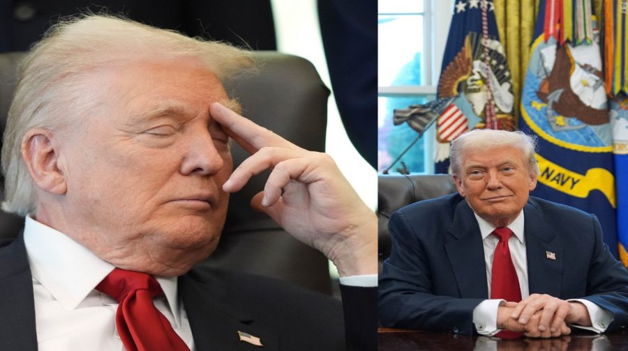 President Donald Trump listens as Health and Human Services Secretary Robert F. Kennedy Jr. speaks during an event about drug prices, Thursday, Nov. 6, 2025, in the Oval Office of the White House in Washington. AP/PTI(AP11_06_2025_000482B)