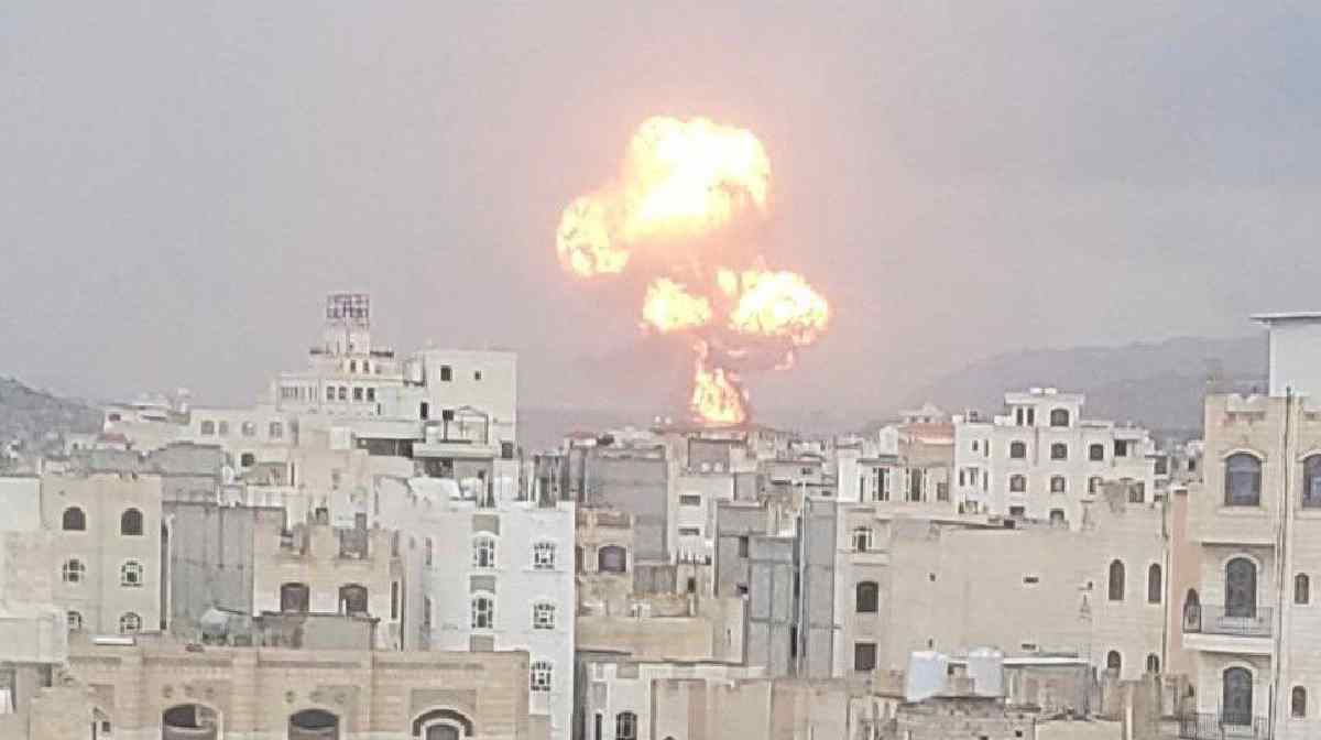 ഇസ്രയേല്‍ സനായില്‍ നടത്തിയ വ്യോമാക്രമണത്തില്‍ നിന്ന്. Image Credit: X/EasternVoices