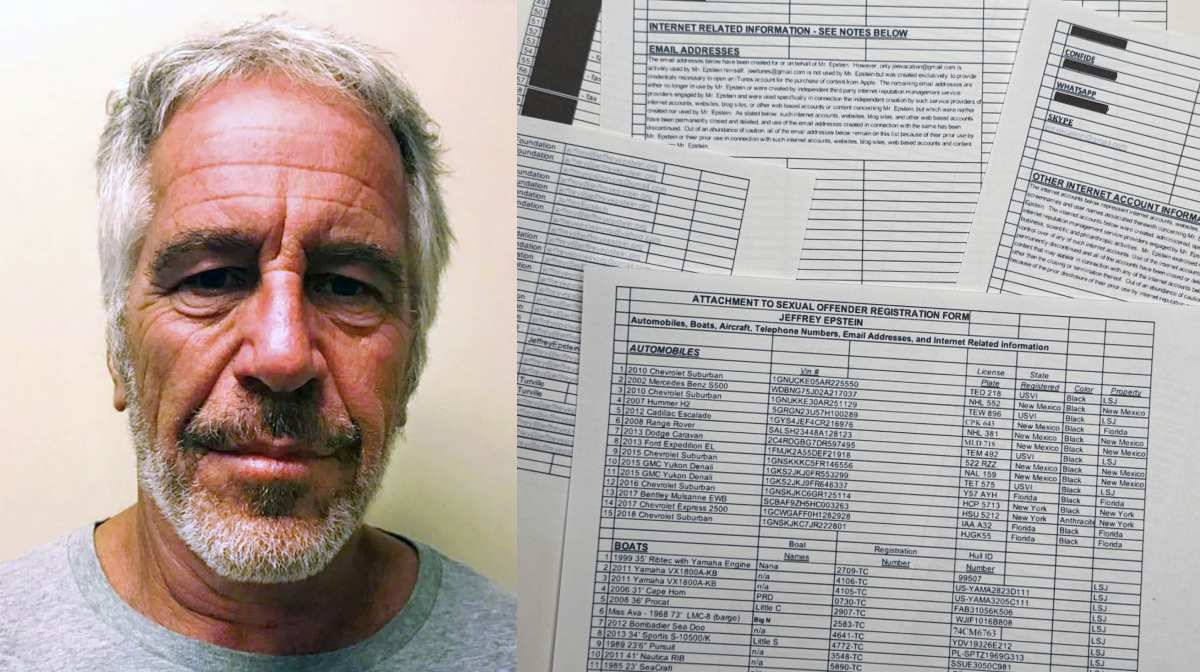 A document that was included in the U.S. Department of Justice release of the Jeffrey Epstein files is photographed Sunday, Feb. 1, 2026. (AP Photo/Jon Elswick)