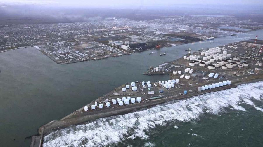 Coastline of Tomakomai, Hokkaido Prefecture, Japan, (Kyodo/via REUTERS)