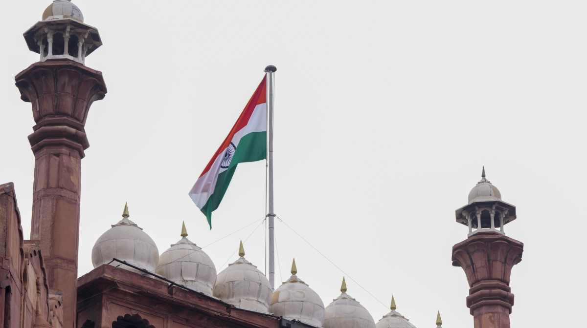 New Delhi: Tri-Service Band members during full dress rehearsal for 79th Independence Day celebrations, at the Red Fort complex in New Delhi, Wednesday, Aug. 13, 2025. (PTI Photo/Ravi Choudhary) (PTI08_13_2025_000030B)