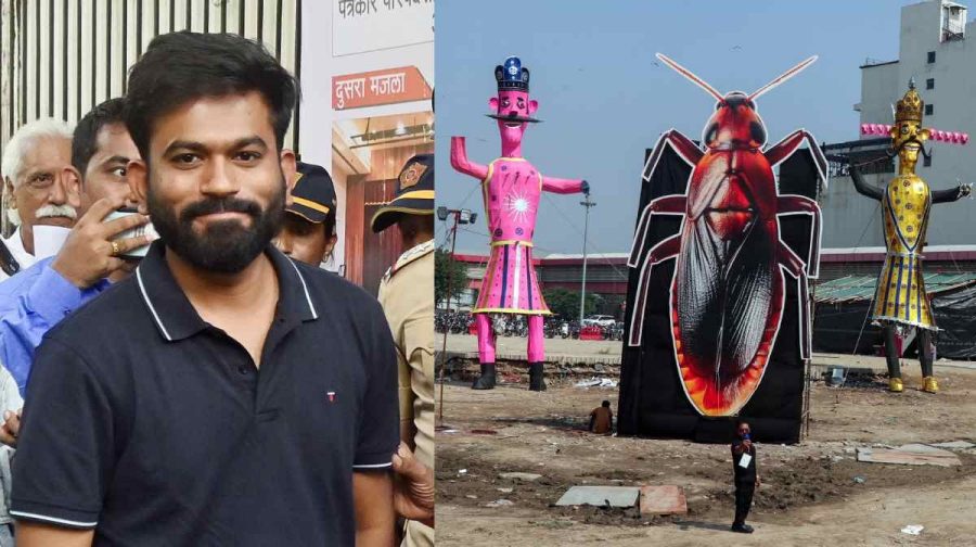 pitampura-dussehra-cockroach-effigy-controversy