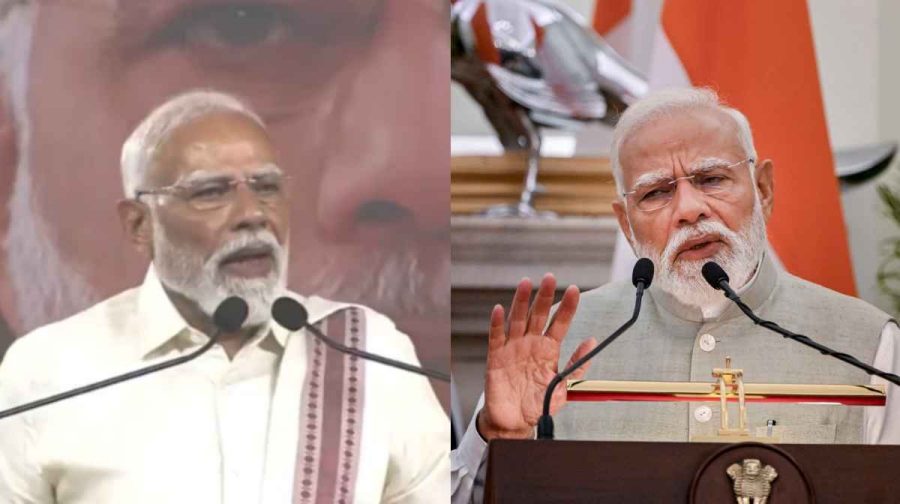 Image credit: x/truthunplugged (Left), PTI (right)