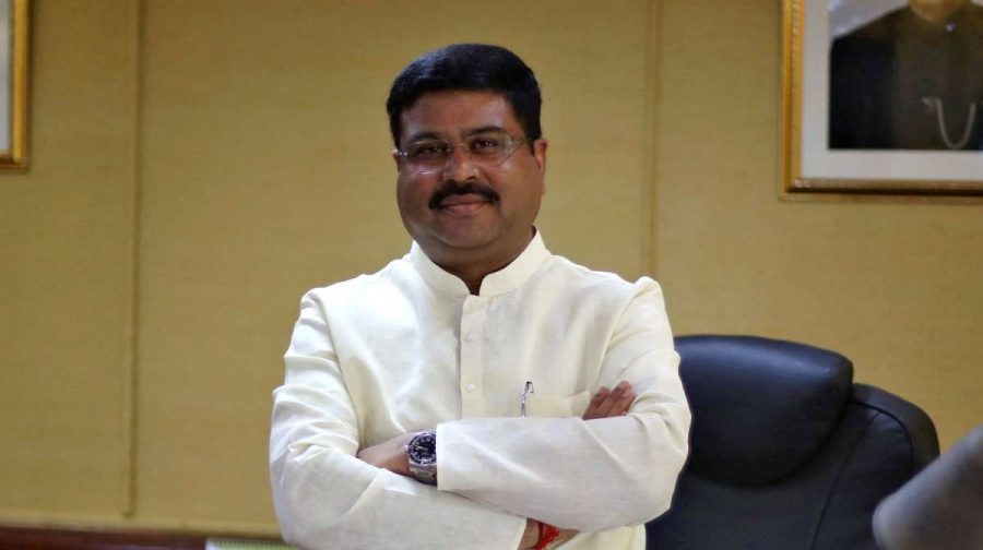 FILE PHOTO: India's Oil Minister Dharmendra Pradhan poses after an interview with Reuters in New Delhi, India, May 5, 2016. To match Interview INDIA-ENERGY/   REUTERS/Adnan Abidi/File Photo