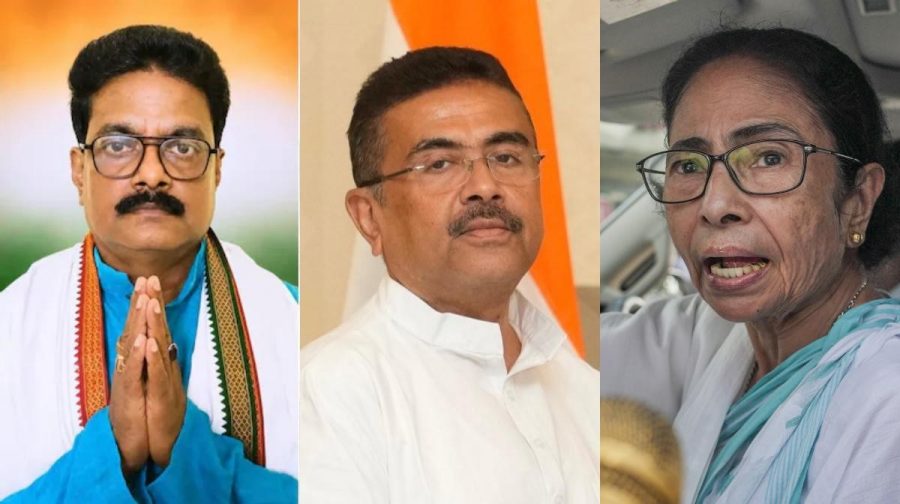 മിലൻ പ്രധാന്‍, സുവേന്ദു അധികാരി, മമത ബാനര്‍ജി
