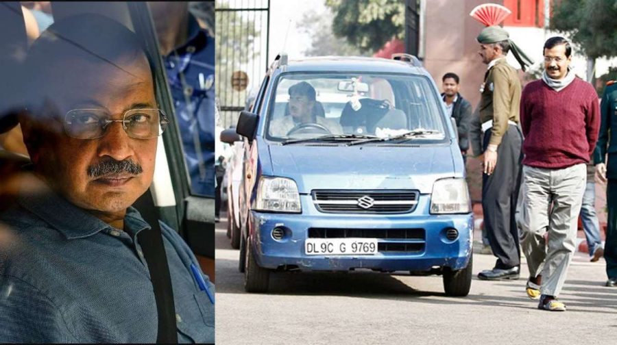 arvindkejriwal-blue-car
