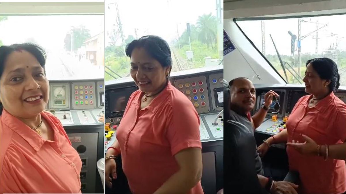 vandhebharat-train-lady