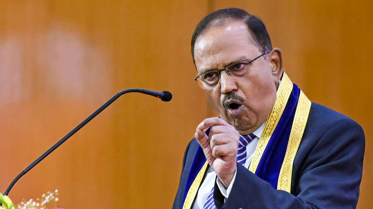 Chennai: National Security Advisor Ajit Doval addresses a gathering during the 62nd Convocation of IIT Madras, in Chennai, Friday, July 11, 2025. (PTI Photo)(PTI07_11_2025_000065A)