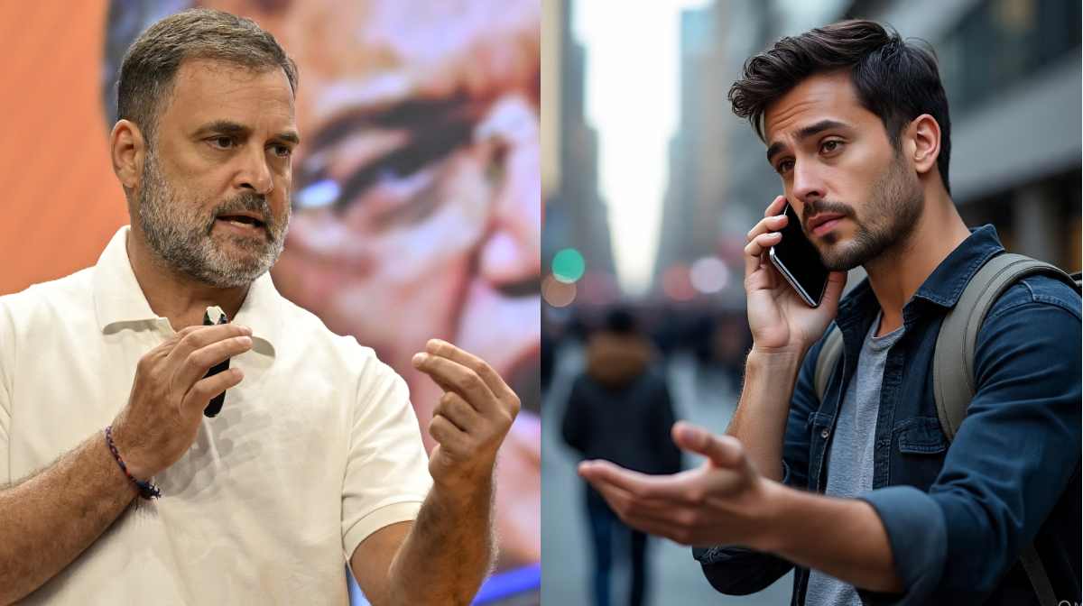 Image Credit: Rahul Gandhi (ജോസുകുട്ടി പനയ്ക്കല്‍, മനോരമ), AI Image (Right)