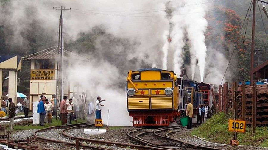 B-162, COONOR-181001 - OCTOBER 18, 2008 - Coonoor:  A heritage train arrives at Coonoor station on the occassion of centenary celebrations of the Nilgiri Mountain Railway, which is also called the Nilgiri's Queen. PTI Photo