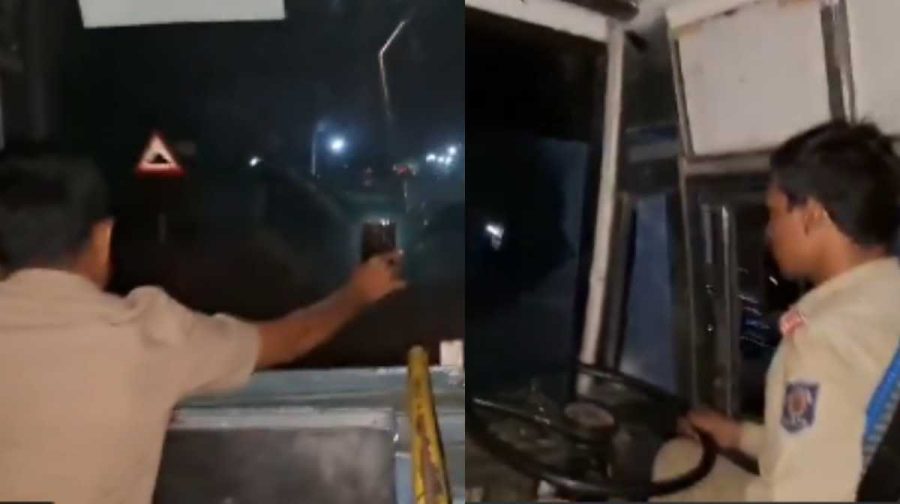 karnataka-rtc-driving-without-light