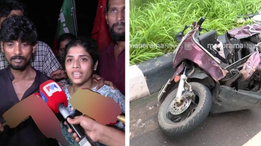 kochi-cheranallur-benz-accident-judge-son-culpable-homicide-protest
