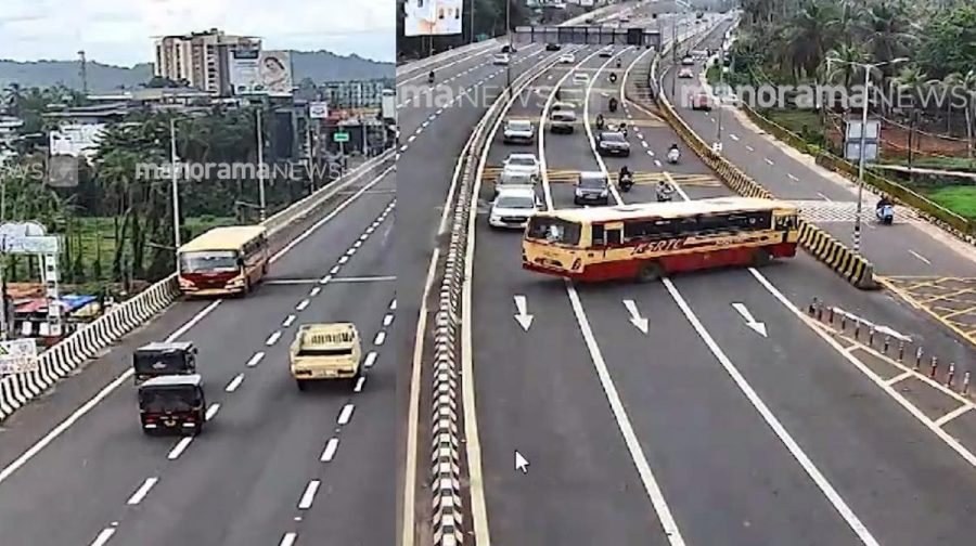 ksrtc-bus-wrong-way-kozhikode-highway
