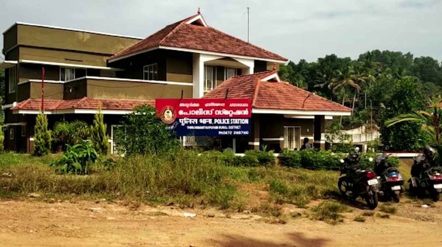 aruvikkara-police-station-officers-suspended-drinking-duty-suprasanthan-kani