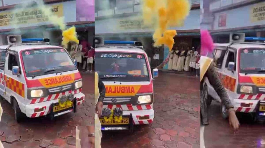 ambulance-misuse-palakkad-onam