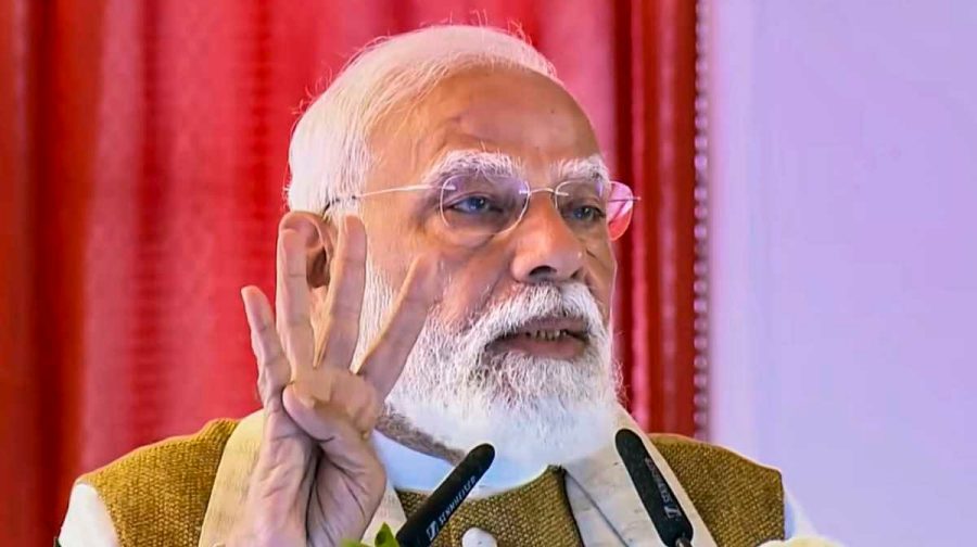 **EDS: THIRD PARTY IMAGE** In this screengrab from a video posted on Jan. 23, 2026, Prime Minister Narendra Modi addresses the gathering during the launch of various developmental projects and flagging off of new train services, in Thiruvananthapuram. (@NarendraModi/YT via PTI Photo) (PTI01_23_2026_000047B)