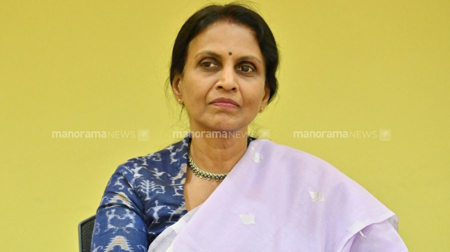 R SreelekhaFormer DGP and BJP Leader Thiruvananthapuram  2025 : Photo by : J Suresh 