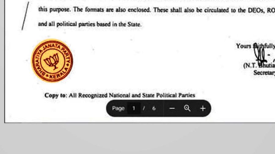 kerala-police-election-commission-letter-action