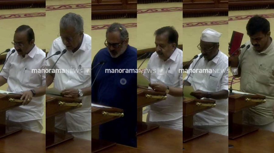 satheesan-pinarayi-rajeev-mla-oath-2