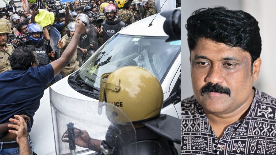 ed-raid-pinarayi-vijayan-protest