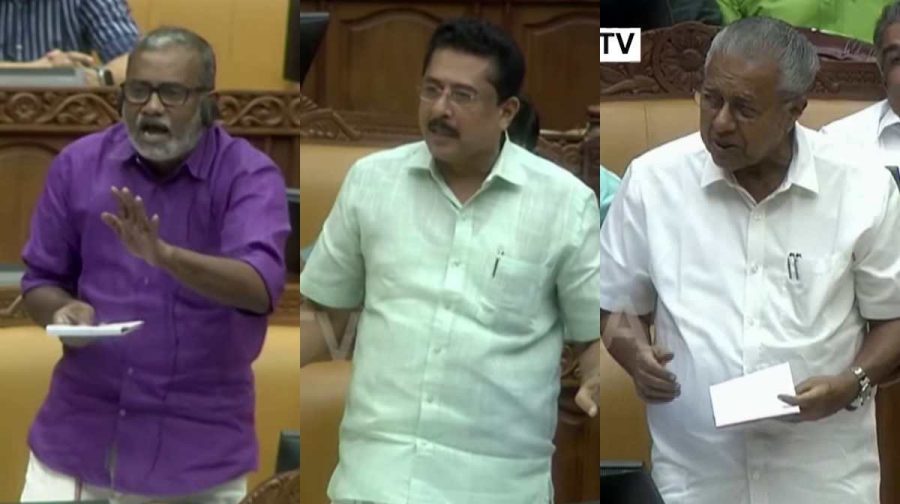 പി.പ്രസാദ്, എൻ.ഷംസുദ്ദീൻ, പിണറായി വിജയന്‍
