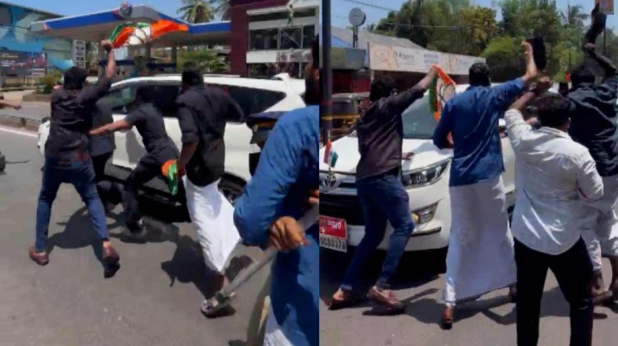 bjp-protest-black-flag-chief-minister