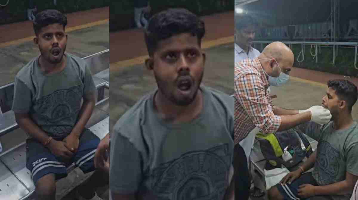 കോട്ടുവാ ഇട്ടതിന് ശേഷം വായ അടക്കാന്‍ കഴിഞ്ഞില്ല; യാത്രക്കാരന് റെയില്‍വേ സ്റ്റേഷനില്‍ ചികിത്സ