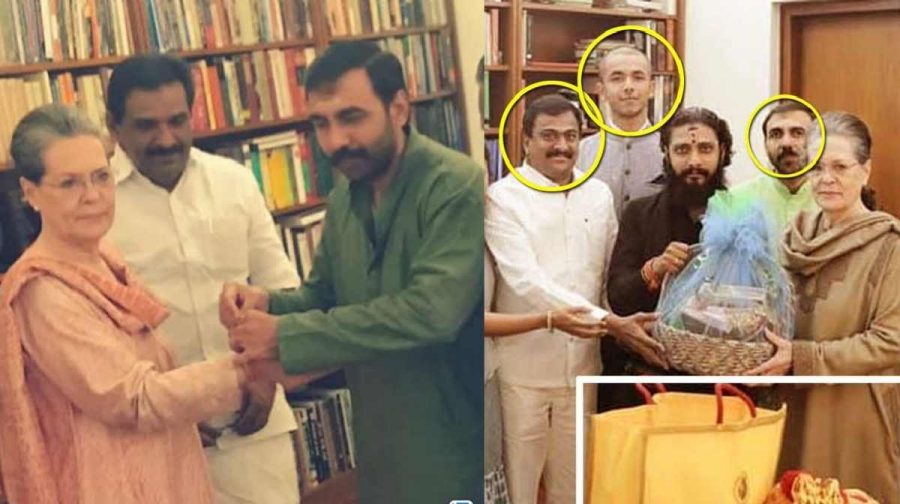 unnikrishnan-potti-sonia-gandhi-photo