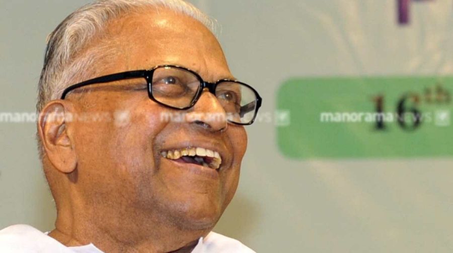 KOCHI 2016 JANUARY  16   :  Opposition leader VS Achuthanandan @ Josekutty Panackal 