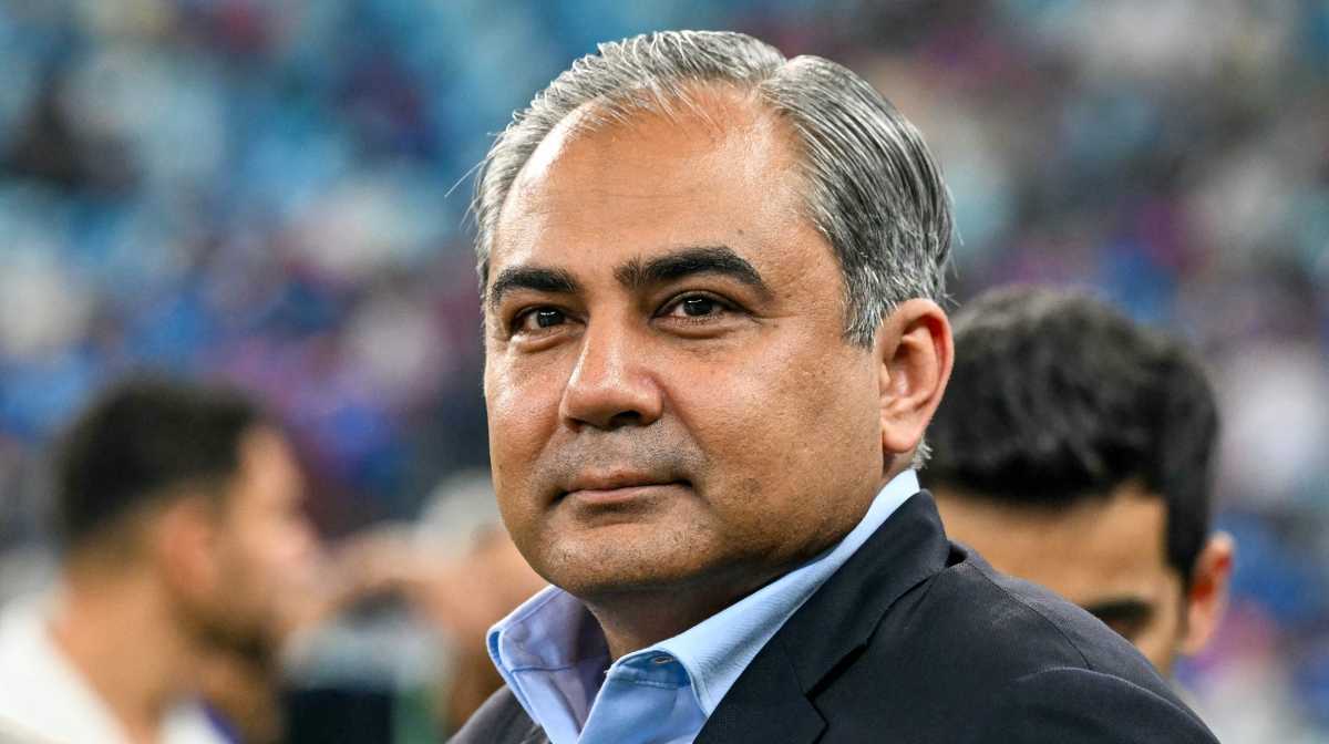 Asian Cricket Council (ACC) and Pakistan Cricket Board (PCB) chairman Mohsin Naqvi waits at the field at the end of the Asia Cup 2025 Twenty20 international cricket final match between India and Pakistan at the Dubai International Stadium in Dubai on September 28, 2025. (Photo by Sajjad HUSSAIN / AFP)