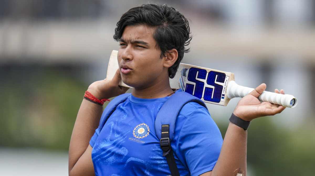 Bengaluru: Cricketer Vaibhav Suryavanshi attends the match on day three of the Duleep trophy 2025 final cricket match between South Zone and Central Zone, at BCCI Centre of Excellence ground, in Bengaluru, Karnataka, Saturday, Sept. 13, 2025. (PTI Photo/Shailendra Bhojak) (PTI09_13_2025_000324B)