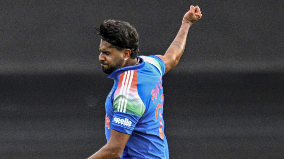 Sydney: India's Harshit Rana celebrates after taking the wicket of Australia's Mitchell Owen during the third One-Day International (ODI) cricket match between India and Australia, at the Sydney Cricket Ground, in Sydney, Australia, Saturday, Oct. 25, 2025. (PTI Photo/Izhar Khan)(PTI10_25_2025_000095A)