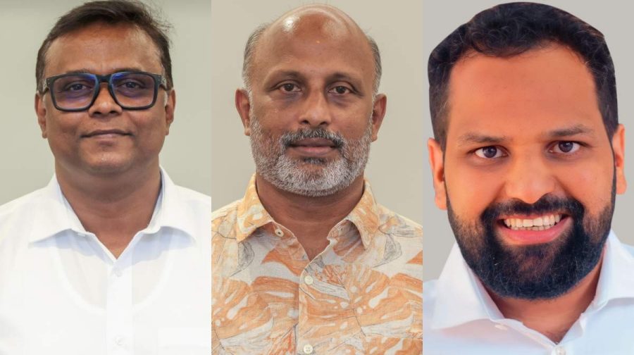 ശ്രീജിത്ത് വി. നായര്‍, വിനോദ് എസ്. കുമാര്‍ , ബിനീഷ് കോടിയേരി.