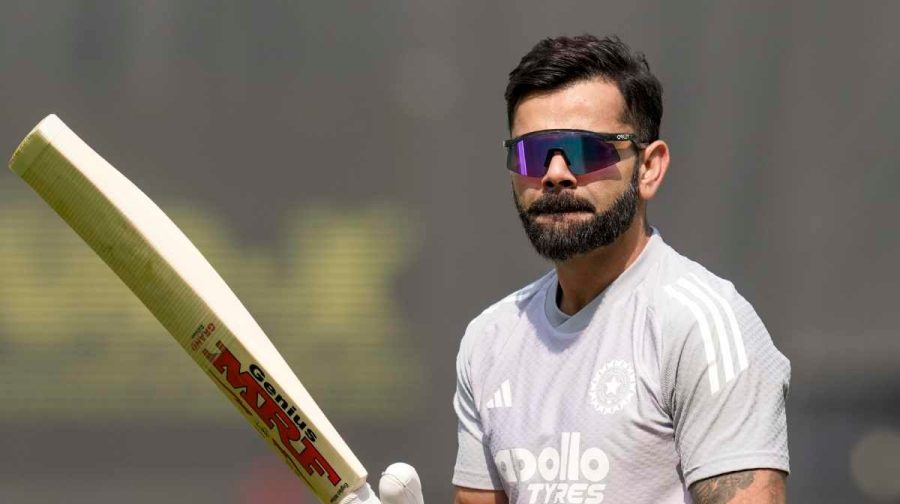 Visakhapatnam: India s Virat Kohli during a warm-up session before the start of the third ODI cricket match of a series between India and South Africa, at ACA-VDCA Cricket Stadium, in Visakhapatnam, Andhra Pradesh, Saturday, Dec. 6, 2025. (PTI Photo/Shailendra Bhojak) (PTI12_06_2025_000064A)