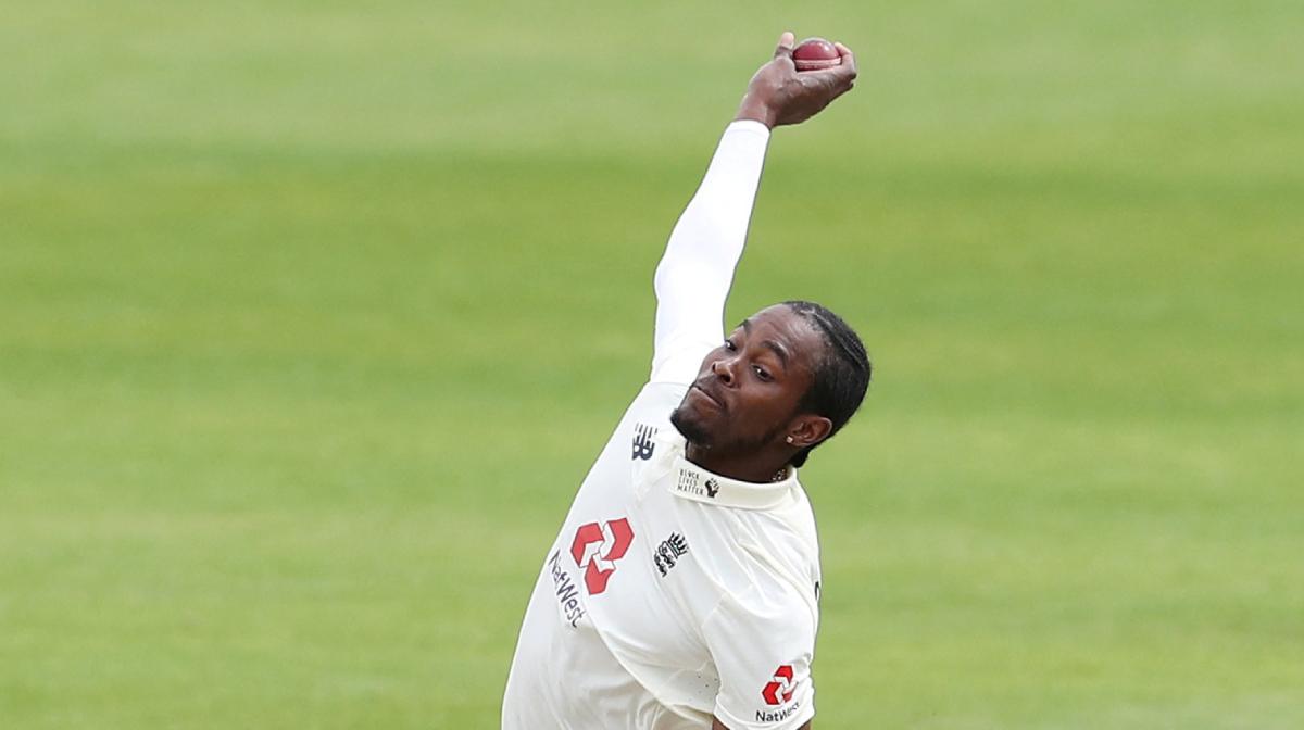 FILE PHOTO: Cricket - Third Test - England v West Indies - Emirates Old Trafford, Manchester, Britain - July 25, 2020    England's Jofra Archer in action, as play resumes behind closed doors following the outbreak of the coronavirus disease (COVID-19)   Martin Rickett/Pool via REUTERS/File Photo